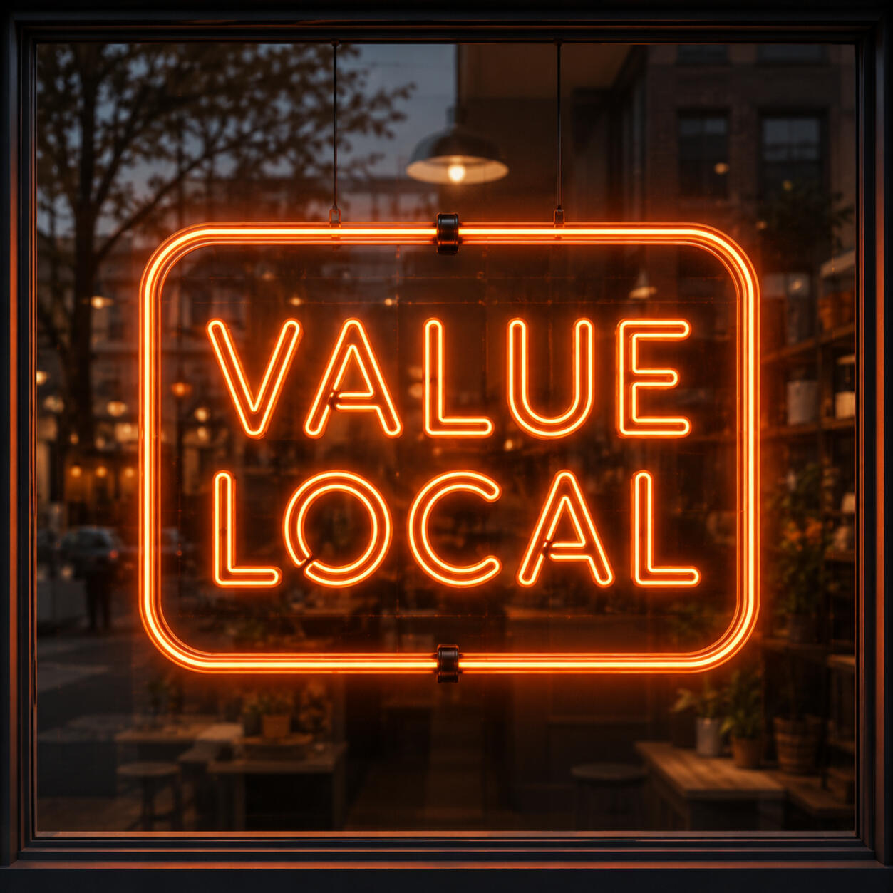 Value Local Logo Night Time Logo for Value Local